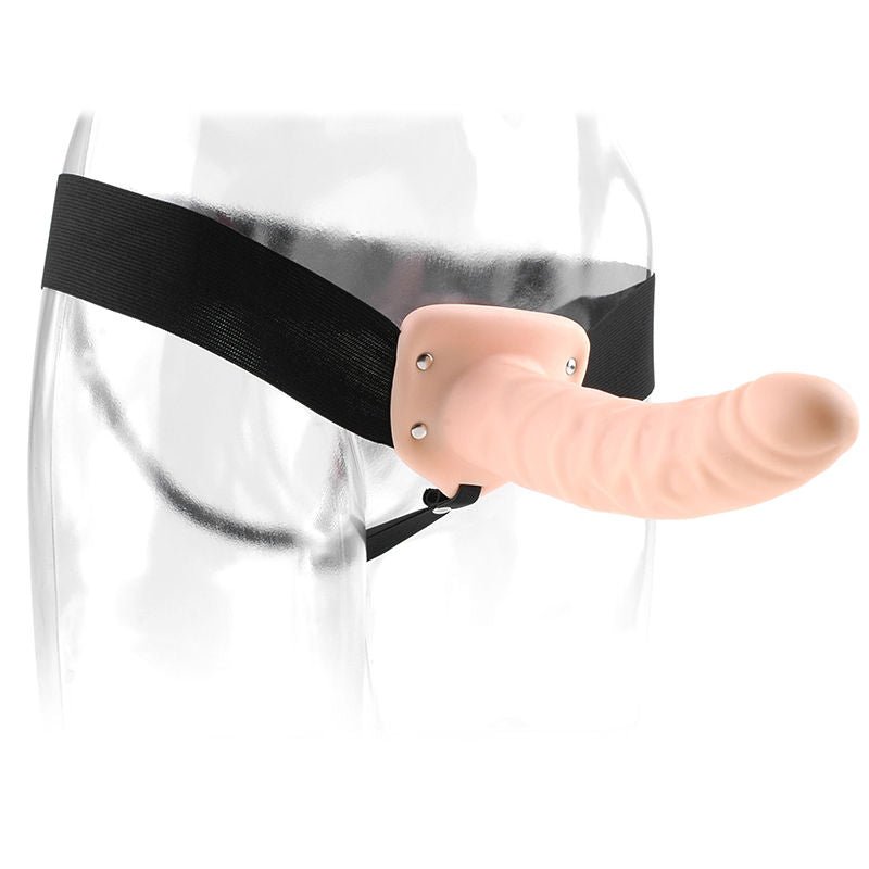 Fetish fantasy series - 8 hollow strap-on - Product focus view  | Flirtybay.com.au