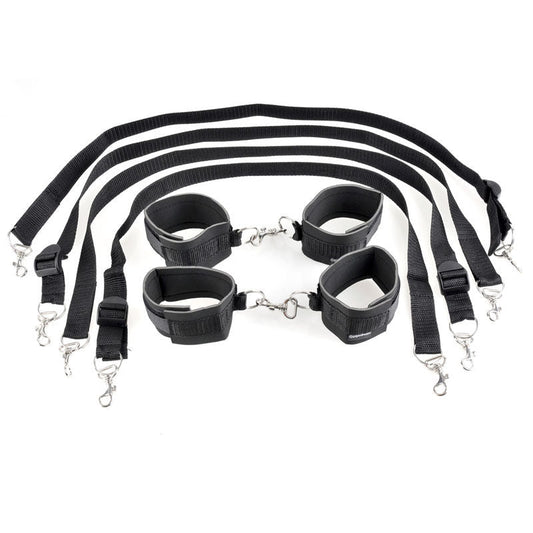 Fetish fantasy series - cuff & tether - bedroom bondage kit - Product front view  | Flirtybay.com.au