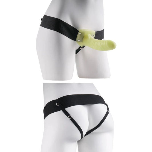 Fetish fantasy series - for him or her hollow strap-on - glow - Product back view  | Flirtybay.com.au