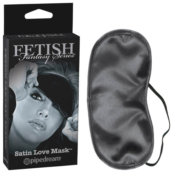 Fetish fantasy series limited edition - satin love mask - Product front view and box front view | Flirtybay.com.au