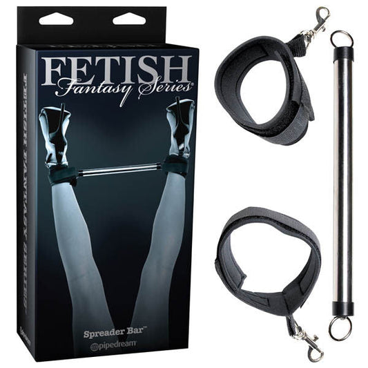 Fetish fantasy series limited edition - spreader bar - Product front view and box front view | Flirty Bay Adult Store and Sex Tools in Perth Australia