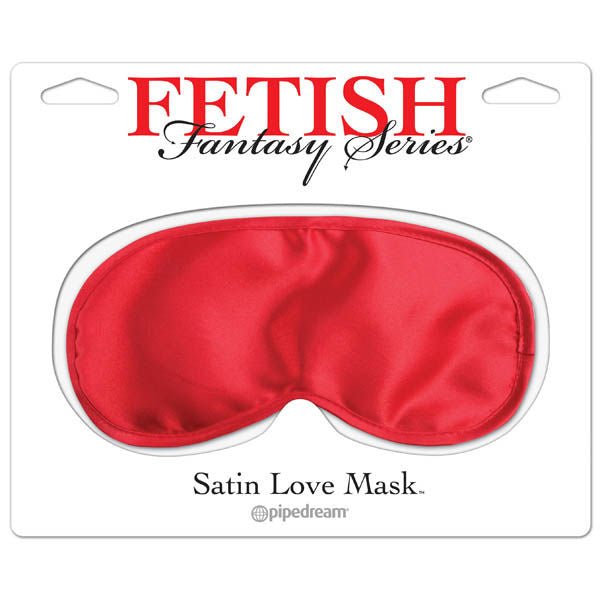 Fetish fantasy series - satin love mask - Product front view  | Flirtybay.com.au