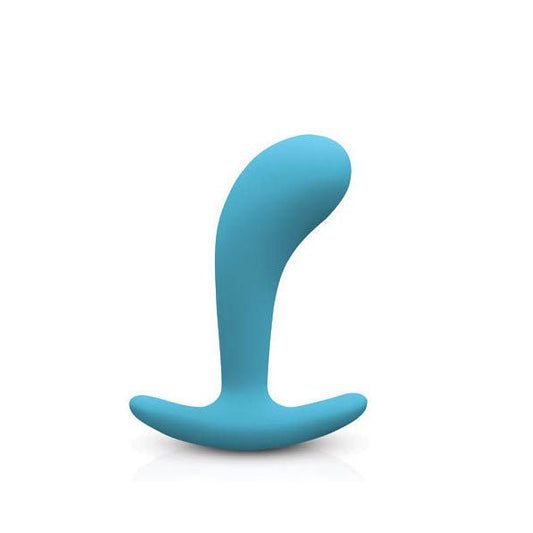 Flirefly Contour Butt Plug, Blue, Small, front view | Flirtybay.com.au