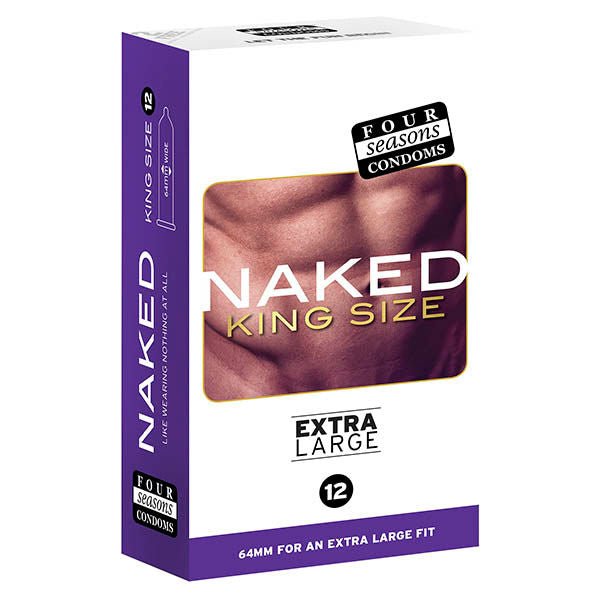 Four seasons - naked king size - condoms -  box front view | Flirtybay.com.au