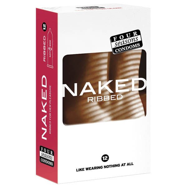 Four seasons - naked ribbed - 12 pack condoms -   | Flirtybay.com.au