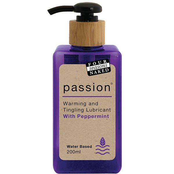 Four seasons - passion - warming and tingling lubricant - Product front view  | Flirtybay.com.au