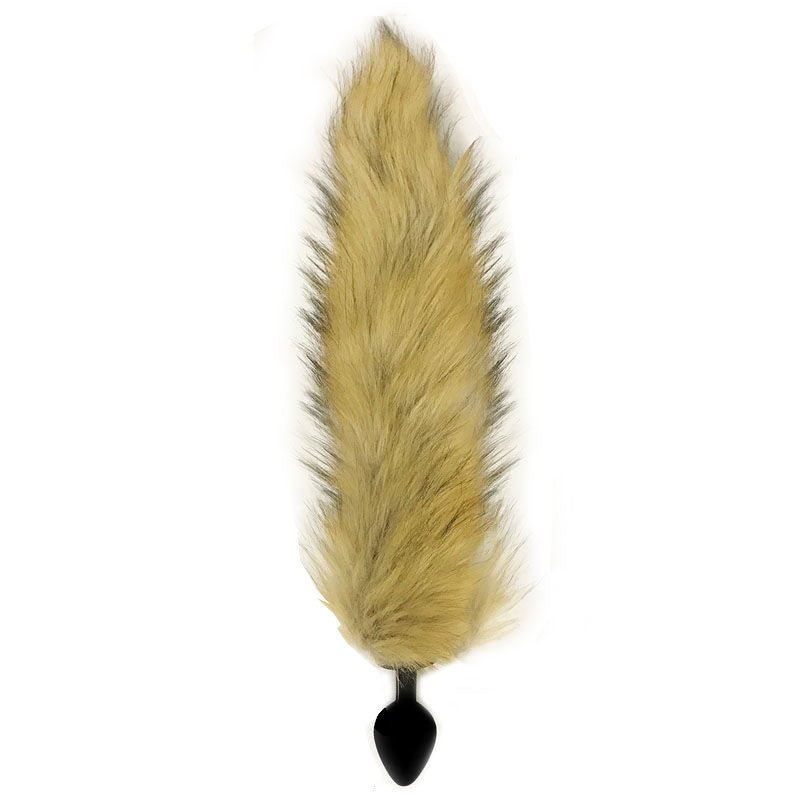 Foxy Fox Tail Silicone Butt Plug Brown Front View| Flirtybay.com.au