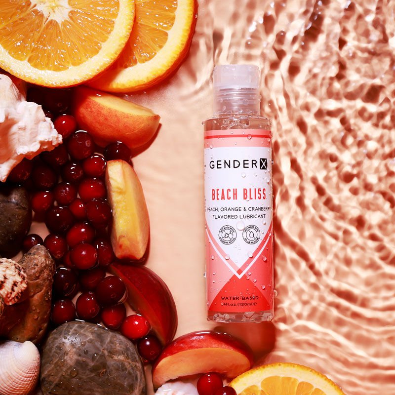 Gender x - beach bliss flavoured water-based lubricant - 120 ml - Product top view  | Flirtybay.com.au
