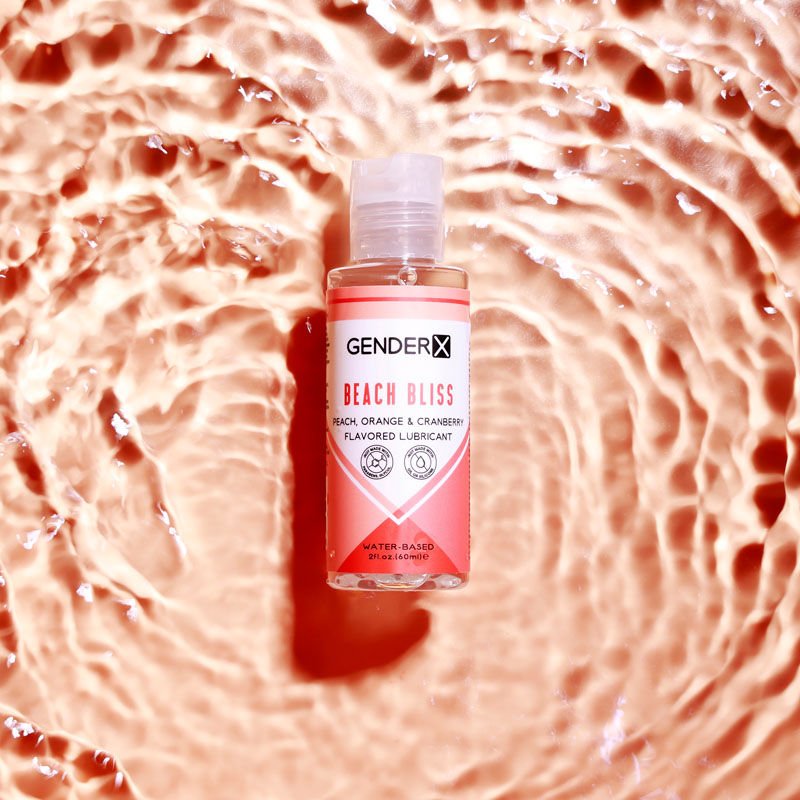Gender x - beach bliss flavoured water-based lubricant - 60 ml - Product top view  | Flirtybay.com.au