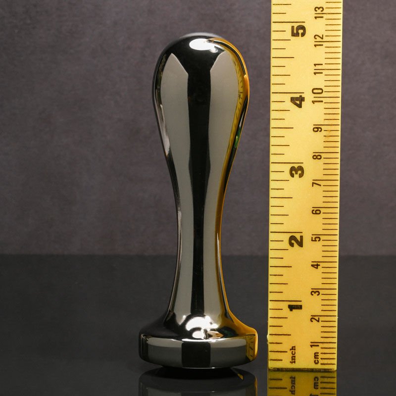 Gender x - black pearl - butt plug - Product front view, with sizes  | Flirtybay.com.au