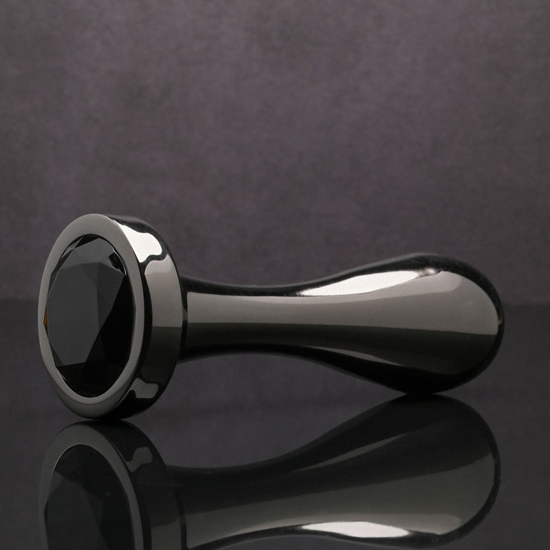 Gender x - black pearl - butt plug - Product side view  | Flirtybay.com.au