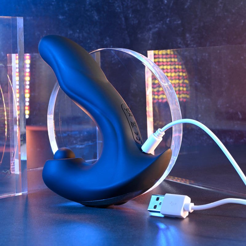 Gender x - mad tapper - prostate vibrator - Product bottom view, focus on charger  | Flirtybay.com.au