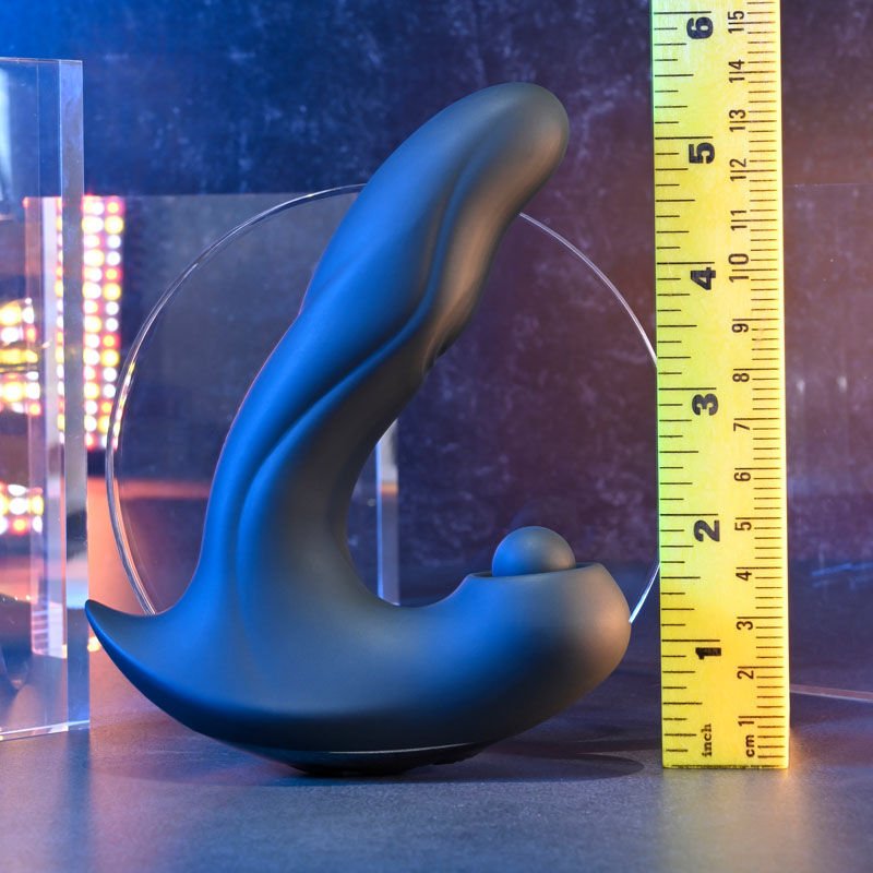 Gender x - mad tapper - prostate vibrator - Product front view, with sizes  | Flirtybay.com.au