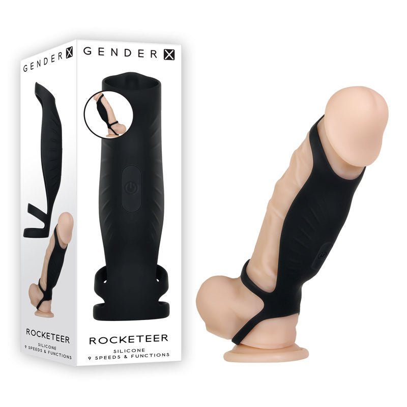 Gender x - rocketeer - cock ring - Product front view and box front view | Flirtybay.com.au