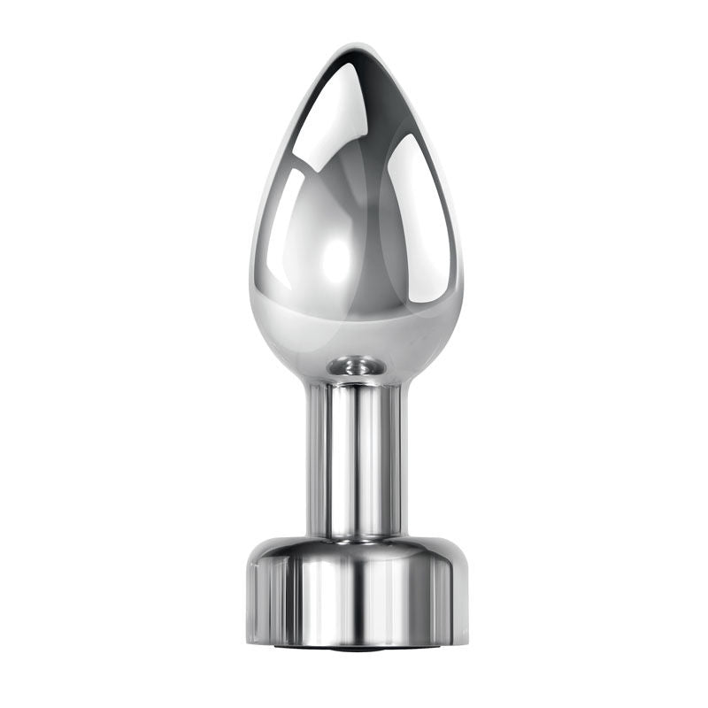 Gender x - rockin' metal vibrating butt plug - Product front view  | Flirtybay.com.au