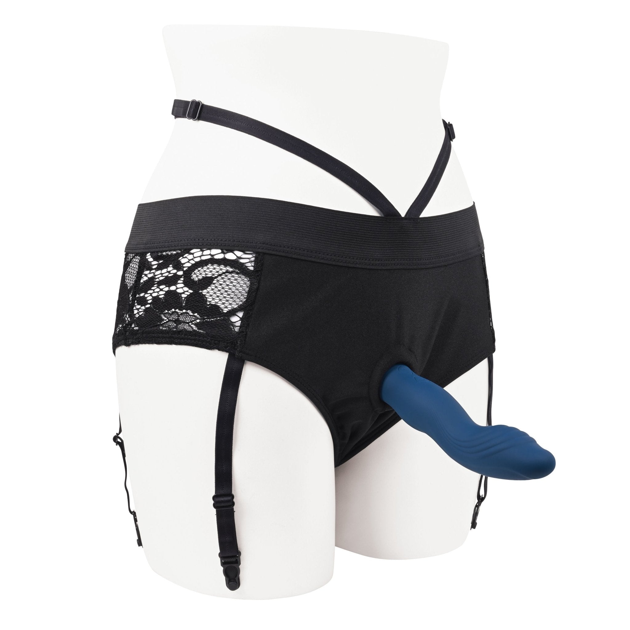 Gender x - snuggle up - remote control - strap-on panty dildo - Product side view  | Flirtybay.com.au