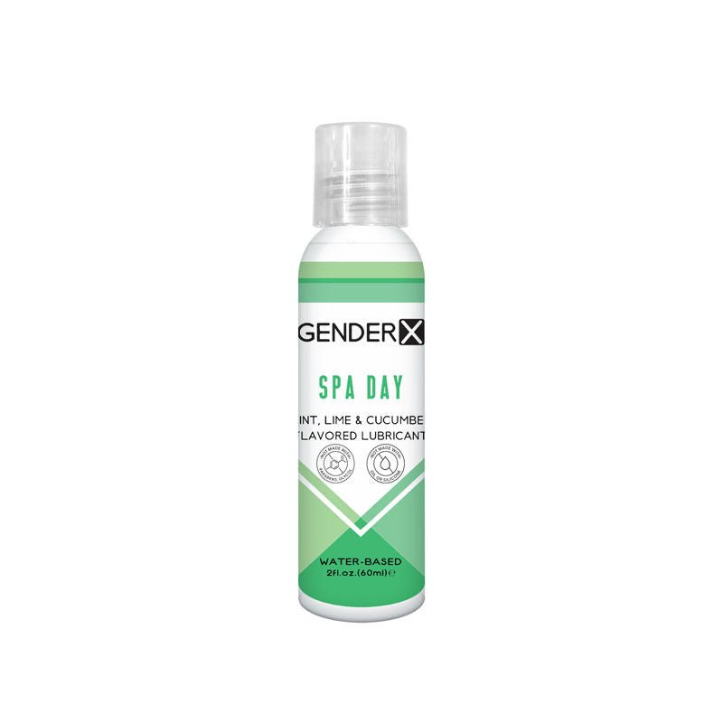 Gender x - spa day - flavored water-based lubricant - 60 ml - Product front view  | Flirtybay.com.au