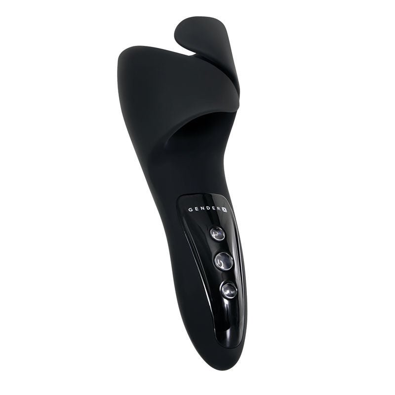 Gender x - the embrace - vibrating masturbator - Product side view  | Flirtybay.com.au