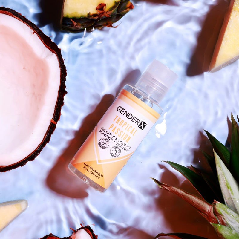 Gender x - tropical passion - flavored water-based lubricant - 60 ml - Product top view  | Flirtybay.com.au