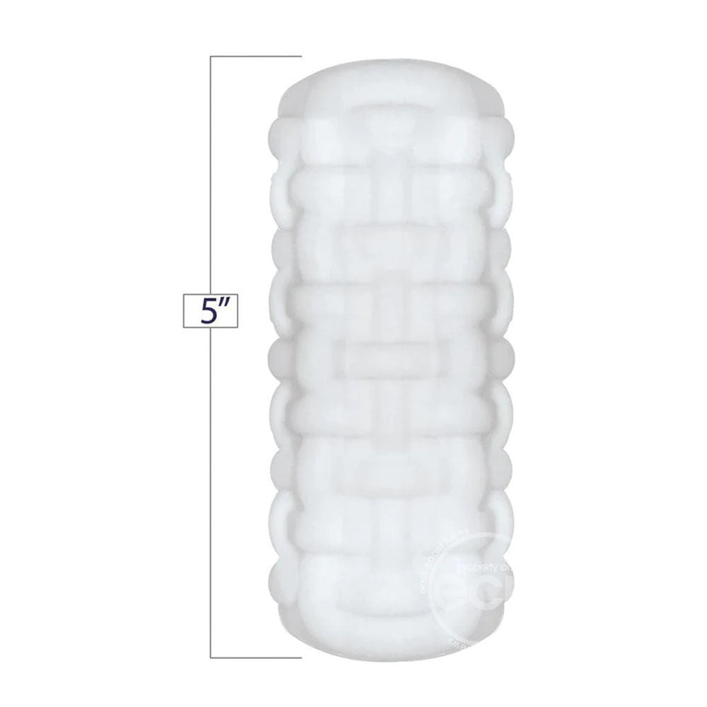 Geostroker #2 - male masturbator - Product front view, with size  | Flirtybay.com.au