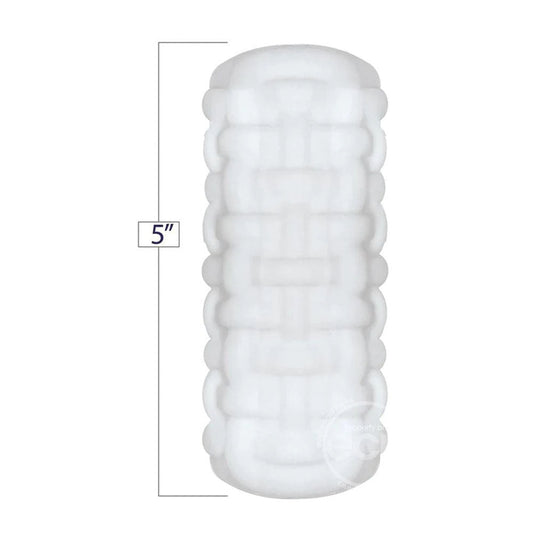 Geostroker #2 - male masturbator - Product front view, with size  | Flirtybay.com.au