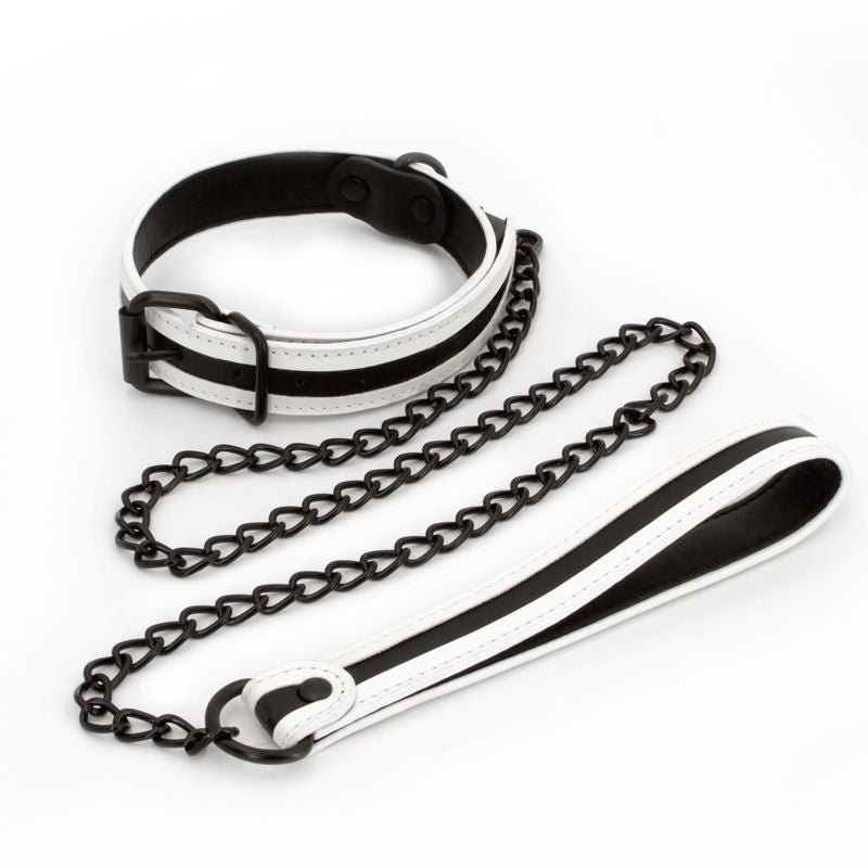 Glo bondage - glow in the dark collar and leash - Product top view  | Flirtybay.com.au
