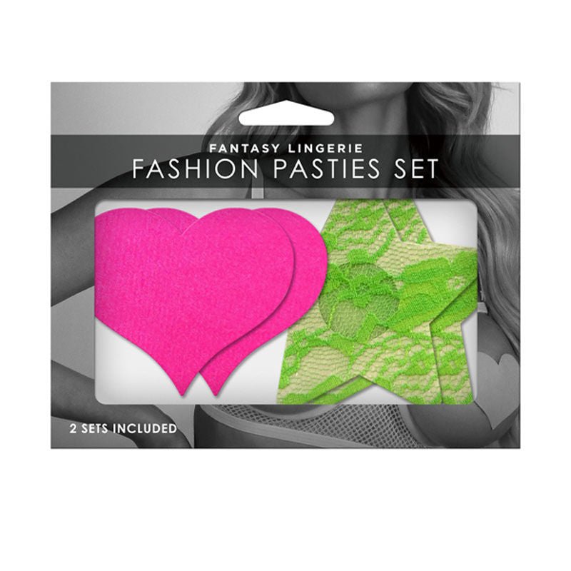 Glow - fashion pasties set 2 -  box front view | Flirtybay.com.au