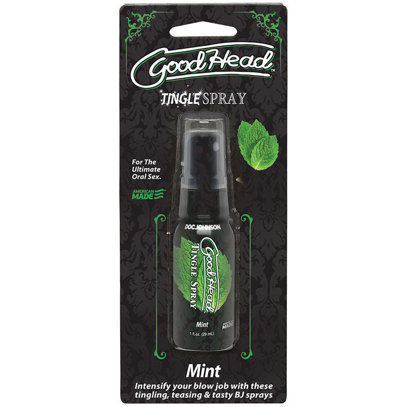 Goodhead - tingle spray - Mint Product front view  | Flirtybay.com.au