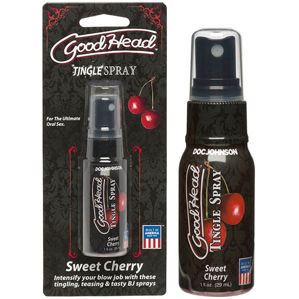 Goodhead - tingle spray - sweet cherry Product front view  | Flirtybay.com.au