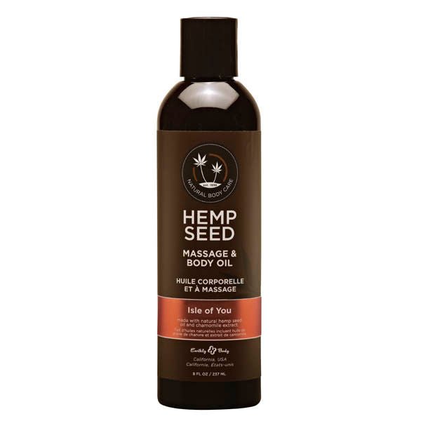 Hemp sedd Massage Body Oil Isle of you, front view | Flirtybay.com.au