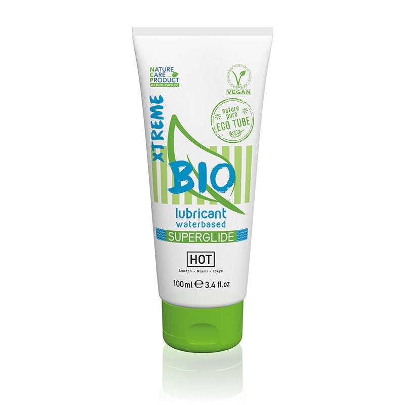 Hot bio - xtreme water-based lubricant 100ml - Product front view  | Flirtybay.com.au