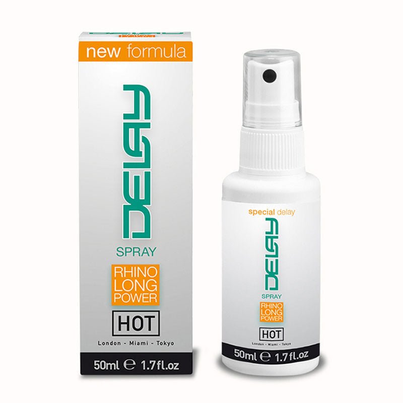 Hot - delay spray - Product front view and box front view | Flirtybay.com.au
