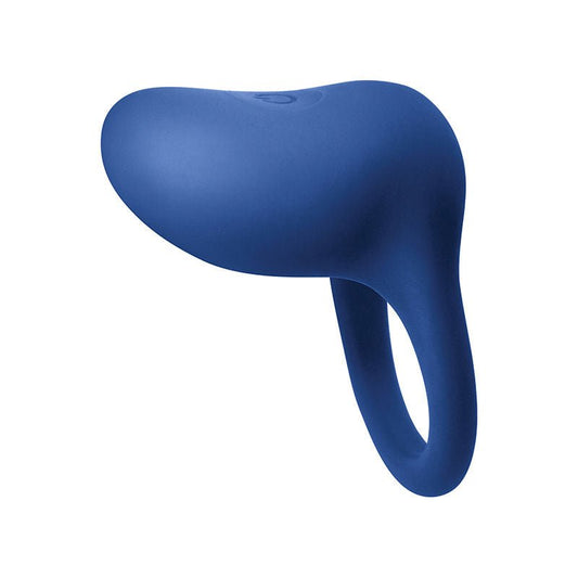 Inya Regal Vibrating cock ring, blue, front view | Flirtybay.com.au