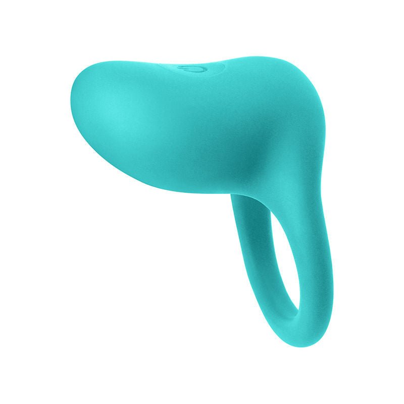 Inya Regal Vibrating cock ring, teal, front view | Flirtybay.com.au