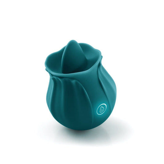 Inya the kiss clitoral stimulator, teal, front view | Flirtybay.com.au