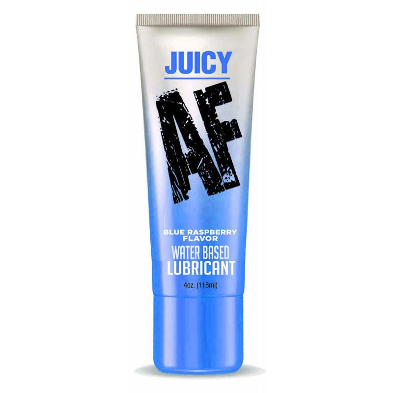 Juicy blue raspberry water-based lubricant 118ml, front view | Flirtybay.com.au