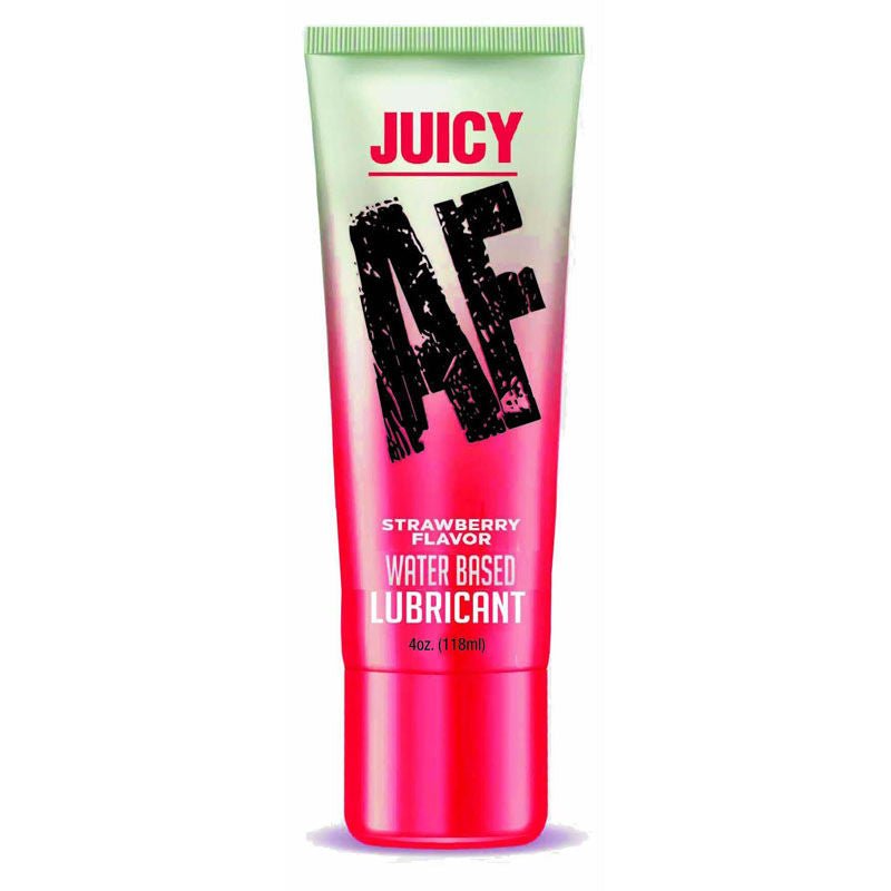 Juicy strawberry water-based lubricant 118ml, front view | Flirtybay.com.au