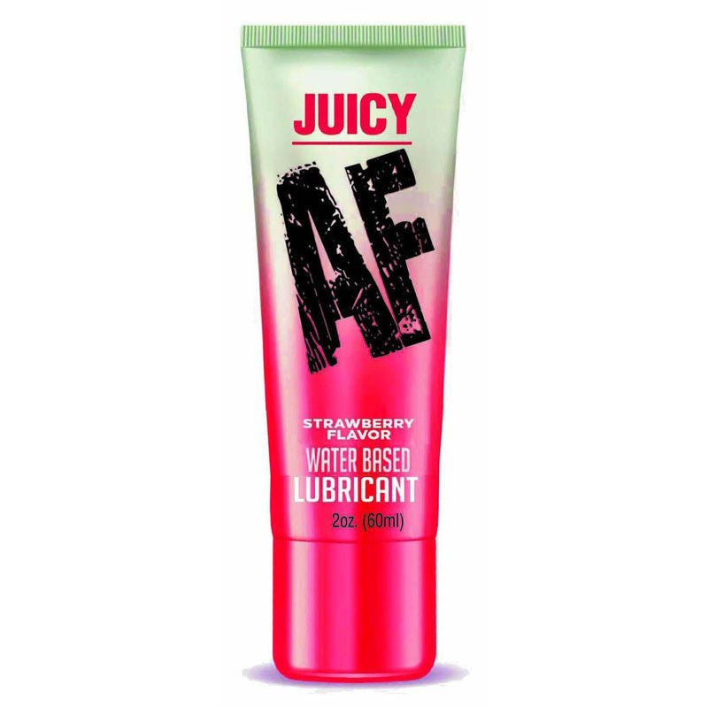 Juicy strawberry water-based lubricant, 60ml, front view | Flirtybay.com.au