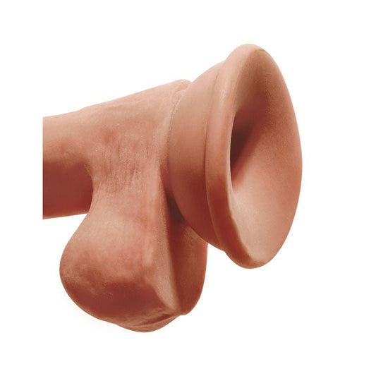 King cock - plus 6.5'' triple density dildo with balls - Product bottom view  | Flirtybay.com.au