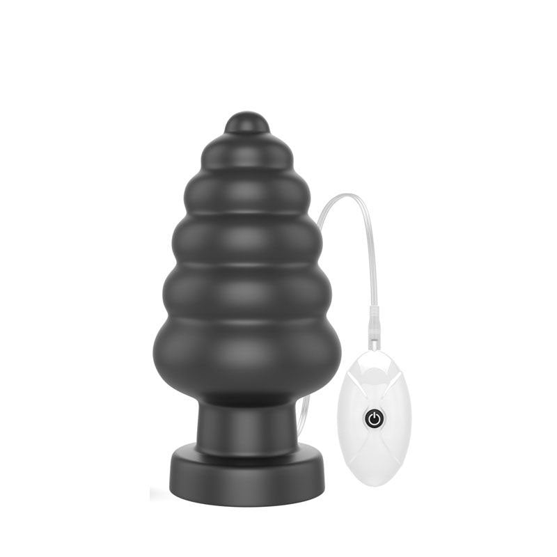 King sized - 7'' vibrating anal cracker - large butt plug - Product front view  | Flirtybay.com.au