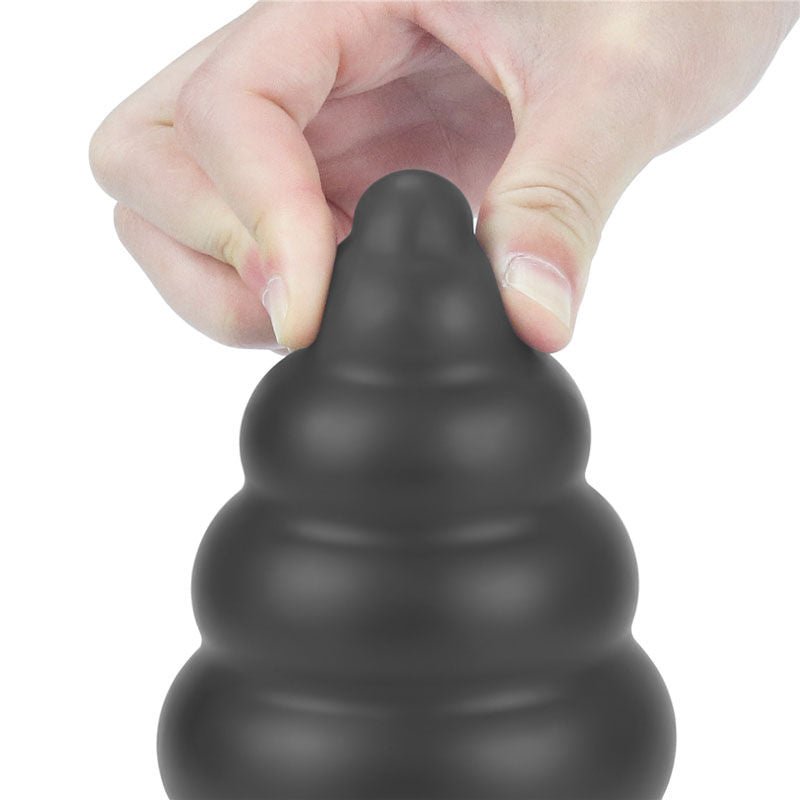King sized - 7'' vibrating anal cracker - large butt plug - Product top view  | Flirtybay.com.au