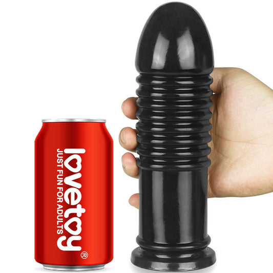 King sized - 8'' anal bumper - Product front view, with can of coke for sizes  | Flirtybay.com.au