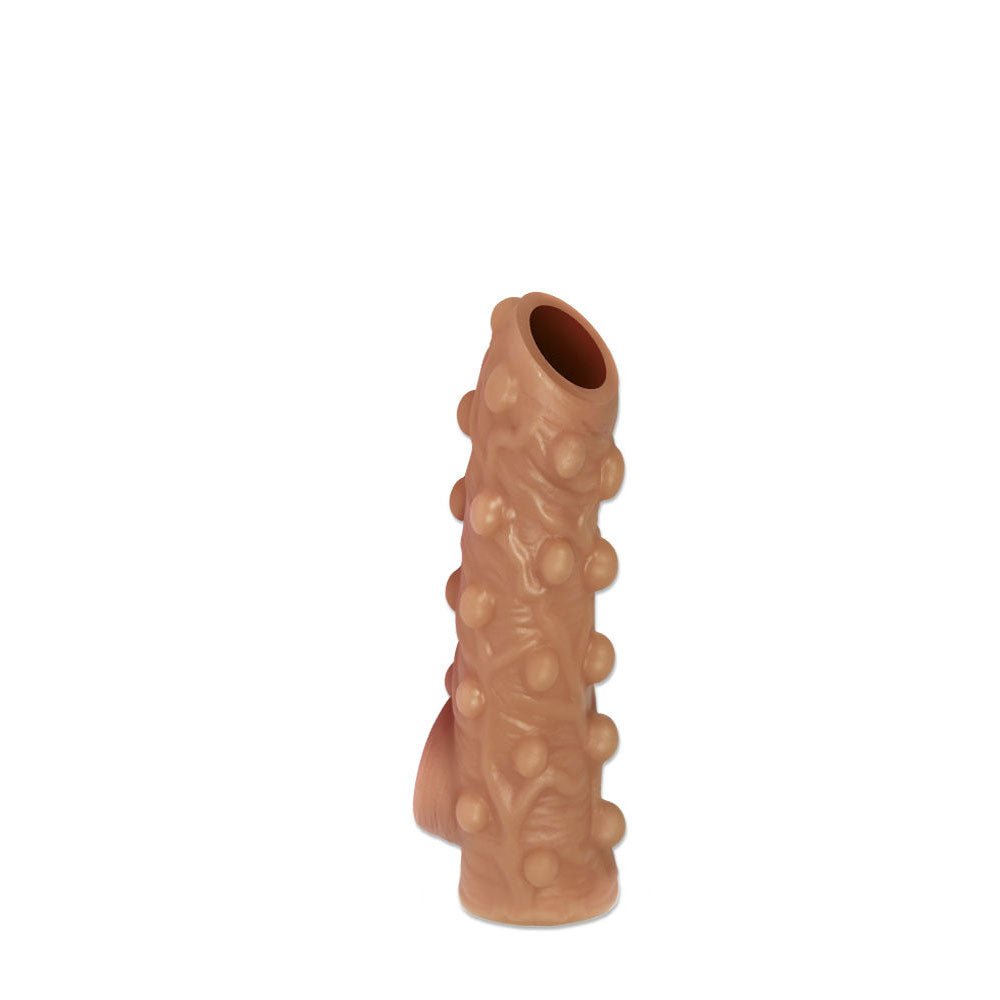 Kokos - nude sleeve 3 - penis extender - Product front view  | Flirtybay.com.au