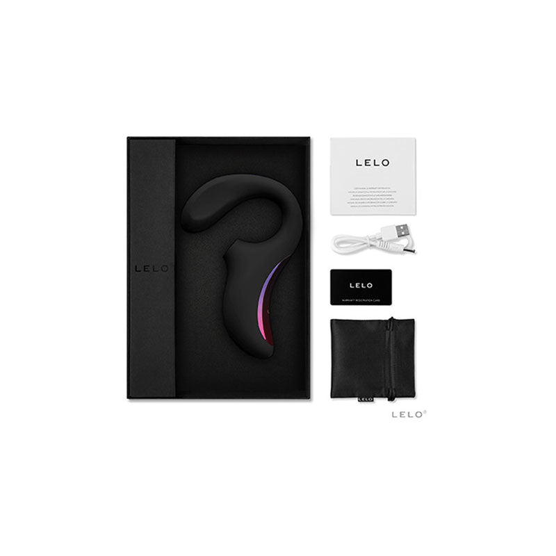 Lelo - enigma cruise - sonic wave clitoral and g-spot massager -  box side view | Flirtybay.com.au