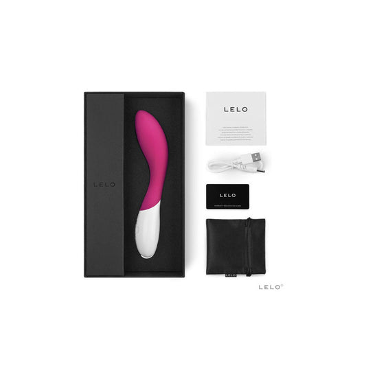 Lelo - mona 2 cerise - g-spot vibrator -  box side view | Flirtybay.com.au