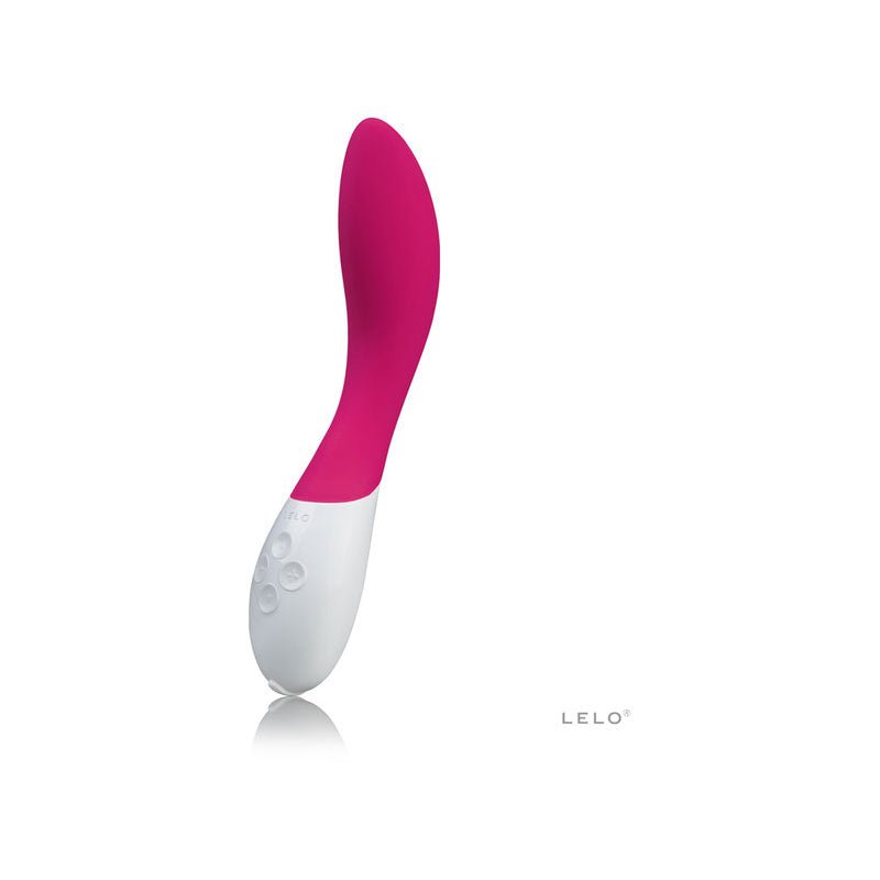 Lelo - mona 2 cerise - g-spot vibrator - Product side view  | Flirtybay.com.au