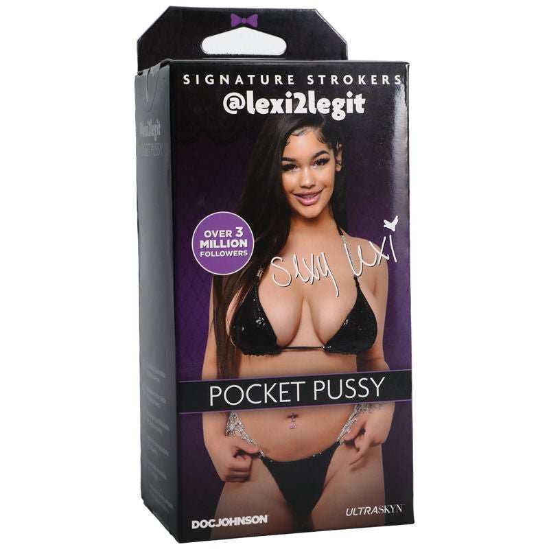 Lexi2legit - pocket pussy -  box side view | Flirtybay.com.au