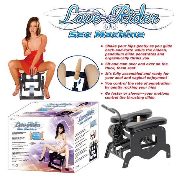Love rider - sex love machine - Product front view and box front view | Flirtybay.com.au