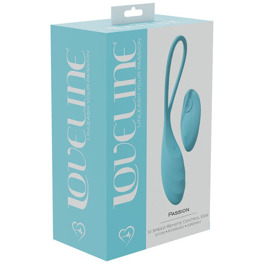 Loveline passion - love egg vibrator -  box side view | Flirtybay.com.au