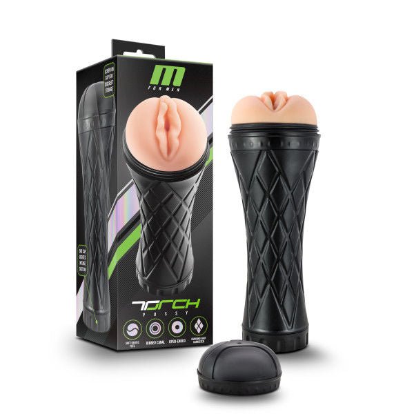 M for men the torch - pussy - male masturbator - Product front view and box front view | Flirtybay.com.au